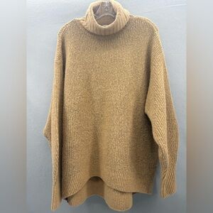 & Other Stories Los Angeles Atelier Oversized Turtleneck Sweater Wool Blend Sz S